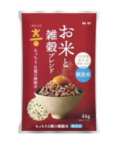 もっちり6種の雑穀米 4㎏ そのまま炊ける雑穀ごはん 無洗米 国産 白米 玄米 もち麦 オーツ麦 とうもろこし 黒米