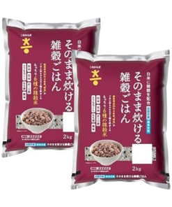 こめからだ そのまま炊ける雑穀ご飯 2㎏ ×2袋(全4kg)もっちり6種の雑穀米 無洗米 玄米 もち麦 オーツ麦