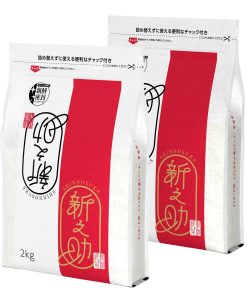 新潟県産 新之助 4kg (2kg×2 袋) 令和6年産 精米 白米 新鮮密封 窒素充填包装 チャック付き保存袋